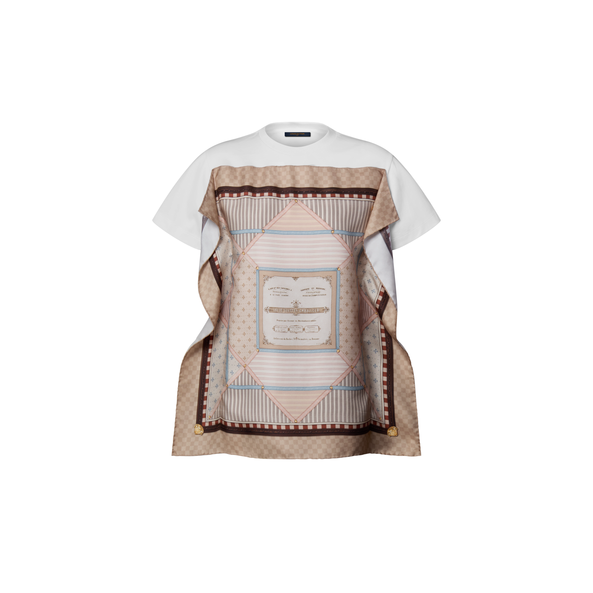 Trunk Scarf Front T-Shirt - Ready-to-Wear | LOUIS VUITTON